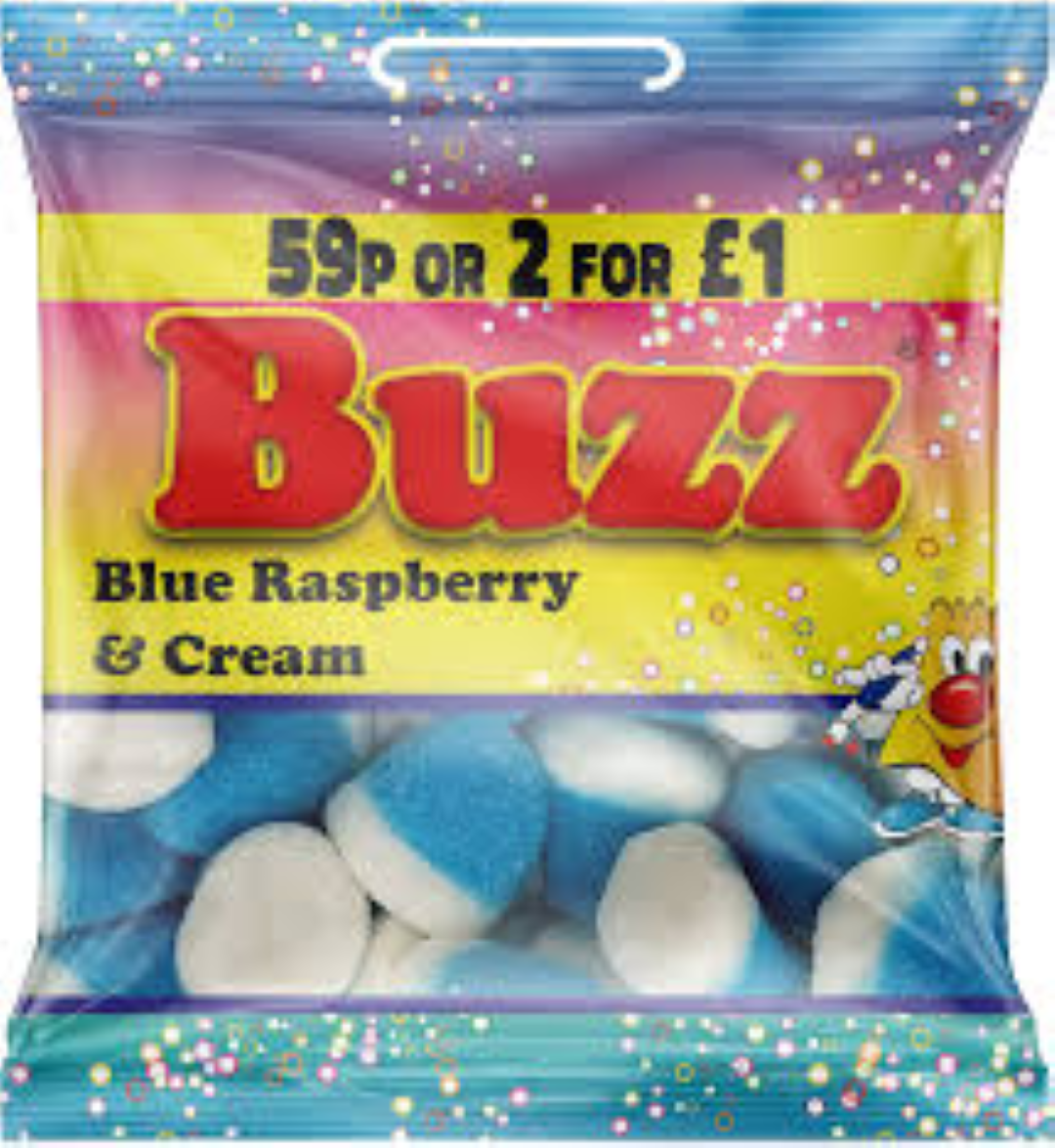 BUZZ BLUEBERRY BUBBLE 40G